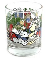 1988 Anchor Hocking Christmas Scene Glass Toys Gifts Doll Rocking Horse - $8.58 CAD