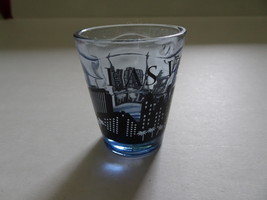 Shot Glass Las Vegas Skyline Blue &amp; Black - Standard Shot Glass - £4.81 GBP