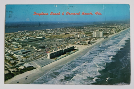 DAYTONA BEACH AND ORMOND BEACH FLORADA VINTAGE POSTCARD STAMPED HENRY FO... - £9.38 GBP