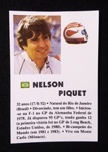 NELSON PIQUET ✱ RARE Vintage Formula 1 Pocket Calendar Card Portugal 1985 ~ #23 - £17.82 GBP