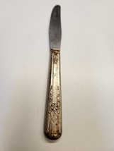 La Rose Carlton Silver Plate flatware Dinner Knife Floral 1938 - £3.71 GBP