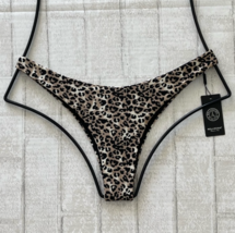Relleciga Swim Leopard Cheeky Brazilian Cut Bikini Bottom (M) Nwt - £39.33 GBP