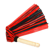 Genuine Leather Flogger 50 Tail s Red &amp; Black Flogger Heavy Duty Whip Handmade - £14.56 GBP
