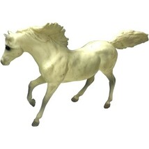 Breyer Traditional Horse Toy White Horse Running With Mane and Tail U45 - €20,30 EUR