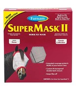 SuperMask II Fly Mask Without Ears for Average Size Horses, Full Face Co... - $34.87