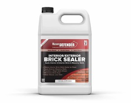 Interior/Exterior Brick Sealer, 1 Gal - Clear, Satin, Acrylic Sealer for... - $64.99