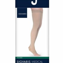 Sigvaris Access Thigh High Open Toe 20-30mmHg Unisex Reinforced Heel Area - £52.45 GBP