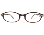 Kazuo Kawasaki Eyeglasses Frames MP 974 #47 Brown Gold Argyle Oval 48-18... - £147.63 GBP
