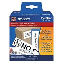 Brother Printer Continuous Length White Paper Tape (DK2223) 50mm x 30.4 ... - $31.08