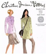 Christine Jonson Double Collar Princess Jacket Sewing Pattern 427 XS-XL ... - $164.45 MXN