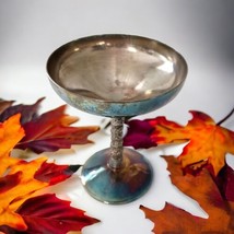 Valero Silver Plate Champagne Goblet Sherbet Dish Witchy PATINA Chalice Elegant  - $19.78