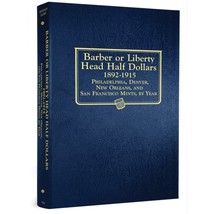 Barber Half Dollar Album | Liberty Head | 1892-1915 | Whitman Classic - $49.95