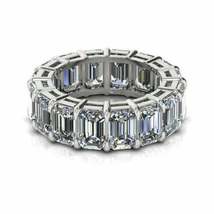 3.45Ct Emerald CZ Diamond 925 Sterling Silver Stylish Engagement Eternity Ring - £88.18 GBP