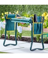 Garden Padded Kneeler Bench Seat Stool w/ Tool Pouch Foldable Portable O... - $748.25 MXN