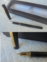 SHEAFFER TRZ 60 Black steel Fountain Pen Original in gift box - $44.00