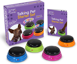 Talking Buttons Starter Set - Recordable Buttons to Teach Your Dog to Co... - $30.45 CAD
