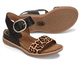 Sofft women&#39;s bali sandal in Black Leopard - £79.40 GBP