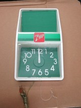 Vintage 7 Up Hanging Wall Menu Board Clock Sign Advertisement C9 - £141.41 GBP