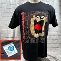 Vintage 1990 Unlv Taz Festa Animale Uomo XL T-Shirt Singolo Stitch 50/50 - £48.13 GBP