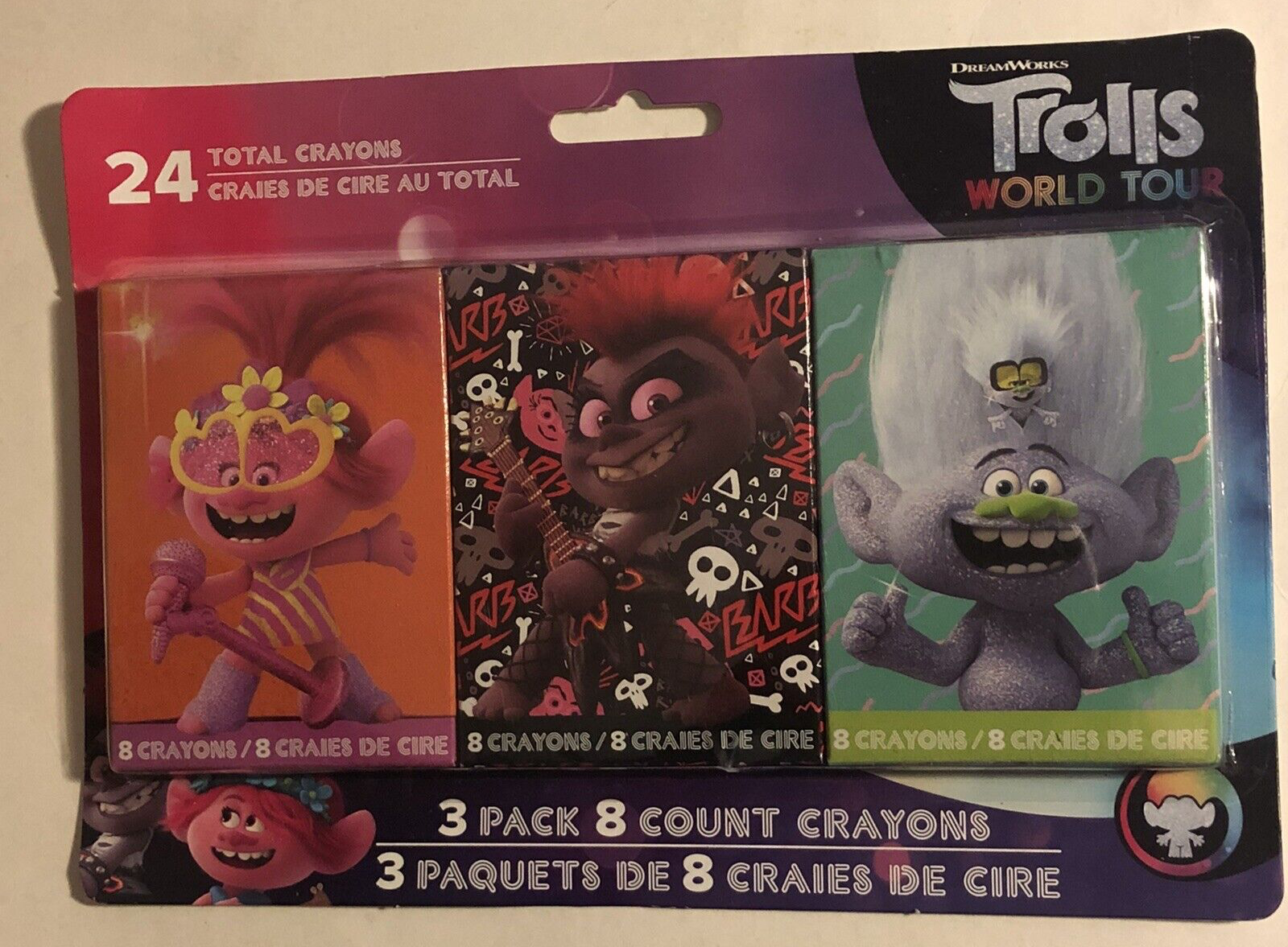 Trolls 2 Crayons 3-Pack Sealed ODS1 - £4.66 GBP