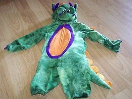 Infant Size 6 Months Koala Kids Plush Green Dragon Halloween Costume Jumpsuit  - £22.02 GBP