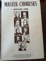 Master Choruses Mixed Voices Sacred 1933 - $18.81
