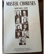 Master Choruses Mixed Voices Sacred 1933 - $18.81