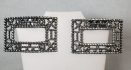 Vintage Antique 1920’s ART DECO Metal Marcasite Design SHOE CLIPS signed... - €54,30 EUR