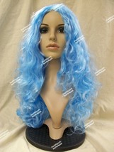 Sexy Light Blue Sweet Tart Wig Long Layer Mermaid Atlantis Blueberry Muffin Punk - £11.77 GBP