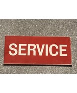 vtg Gas Station Sign ￼automotive red service 2 sided sign 28 x 12” - $148.49