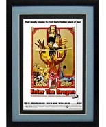 Bruce Lee Poster Enter the Dragon Framed Movie Poster Inspirational - $62.00