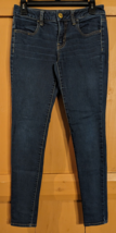 American Eagle Jeans Women 4 Blue Jegging Skinny Low Rise Denim Stretch 28x28 AE - £11.37 GBP
