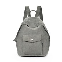 Simple Corduroy Student Schoolbag Campus Backpack Backpack Female Korean Version - £64.22 GBP