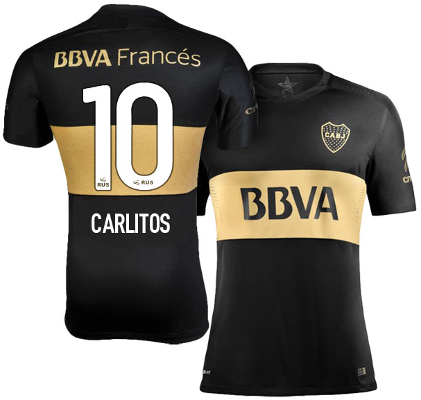 New Carlitos #10 Boca Juniors 3rd Away 2016/17 Football Shirt Men Soccer Jersey - $39.99