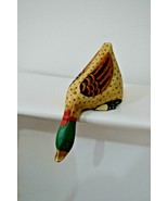 Vintage Hand Carved Hand Painted Wooden Duck Statue - $54.17 CAD