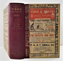 1952 vintage YORK PA DIRECTORY genealogy names addresses ad history polk - $89.05