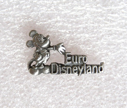 Euro Disneyland Pewter Standing Mickey Mouse Disney Lapel Hat Pin - £7.73 GBP