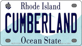 Cumberland Rhode Island Novelty Mini Metal License Plate Tag - $284.59 MXN