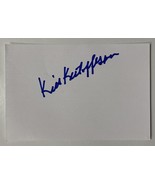 Kris Kristofferson (d. 2024) Autographed 4x6 Index Card - $654.67 MXN