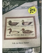 Elsa Williams FOLK ART DECOY STAMPS Crewel Embroidery Kit - £9.39 GBP