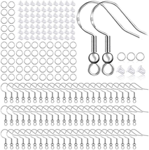 925 Sterling Silver Earring Hooks 150 PCS/75 Pairs,Ear Wires Fish Hooks,500Pcs H - £11.05 GBP