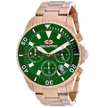 Seapro Men&#39;s Scuba 200 Chrono Green Dial Watch - SP4356 - £198.83 GBP