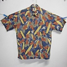 Kahala &quot;Wave Traveler&quot; Men&#39;s (L) Floral Print Button Down All Cotton Aloha Shirt - £24.51 GBP