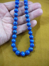 (v657-23) 18" long Blue Lapis Lazuli bead beaded Necklace fashion JEWELRY - $90.68