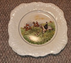 VTG The Tally Ho Ridgways Renaissance England Plate Fox Hunt Horses Hounds - $19.99