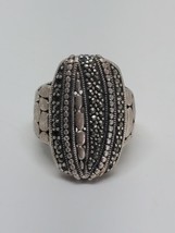 Vintage Sterling Silver 925 Thailand Marcasite Ring Size 7 - £23.71 GBP