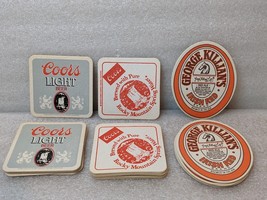 Lot of 30 Vintage Beer COASTERS ~ Coors Light &amp; George Killian&#39;s Irish Red - $150.79 MXN