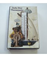  Nautical Thermometer  3D Bear On Sailboat Wall Hanging 7&quot; Tall NIB  - £18.16 GBP