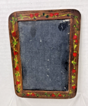 Antique Chalkboard School Slate w Hand Painted Red Strawberries and Gree... - $18.32