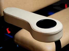 Beige Rear Seat Arm Rests with Cup Holder for Club - £42.46 GBP